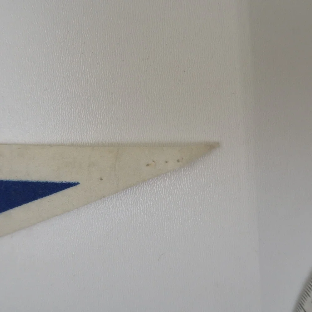 NFL New England Patriots Pennant Felt Flag Trench MFG. Blue Red